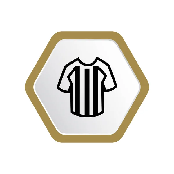 Graphic Vector Illustration Sportive Football Team Shirt Uniform — Stock Vector