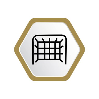 sportif futbol net grafik vektör illüstrasyon