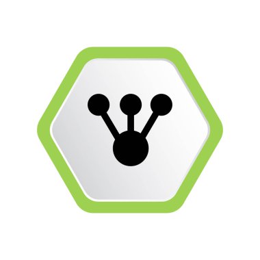 en az grafik Web simgesi, Web Paylaşımı vektör illüstrasyon 