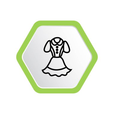 elbise en az grafik vektör illüstrasyon