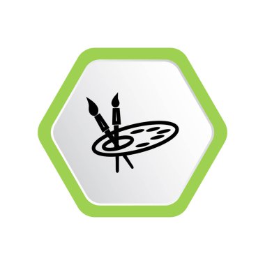 Boya fırçaları vektör çizim 