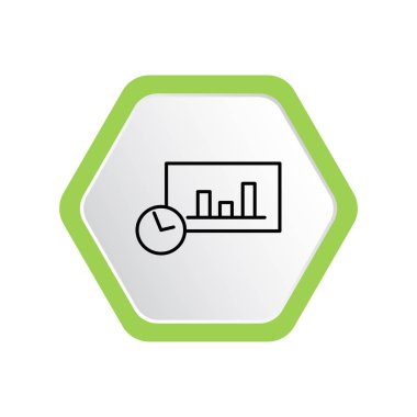 en az grafik Web simgeleri, grafik grafik ile iş dizüstü vektör Illustration 