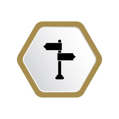 Yön ahşap plakalar ile tahta kutup vektör Illustration 