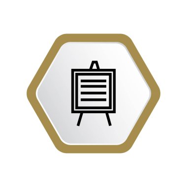 şövale kurulu vektör çizim 