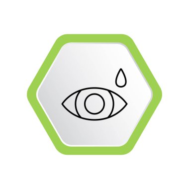 göz ve damlacık tıbbi vektör Illustration 