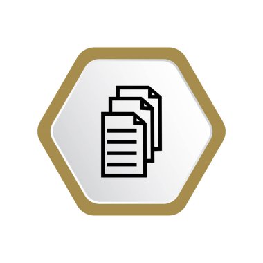 Grafik Web simgesi, iş belge kağıtları vektör illüstrasyon 