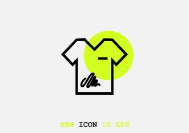 beyaz üzerinde izole t-shirt vektör Illustration 