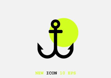 deniz çapa vektör Illustration