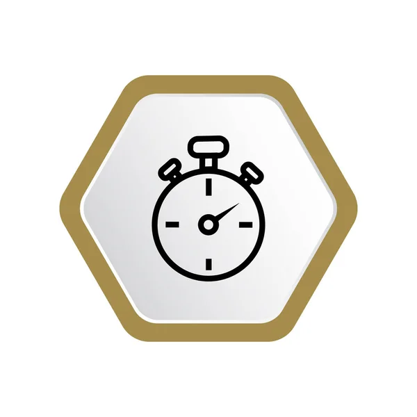 Ilustração Vetorial Cronômetro Relógio Temporizador — Vetor de Stock