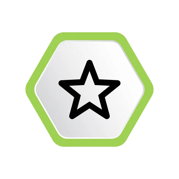 Icono Web Gráfico Mínimo Ilustración Vectorial Estrella — Vector de stock
