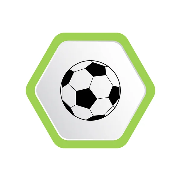 Sportive Minimale Grafische Web Ikone Vektorillustration Von Fußball Fußball — Stockvektor