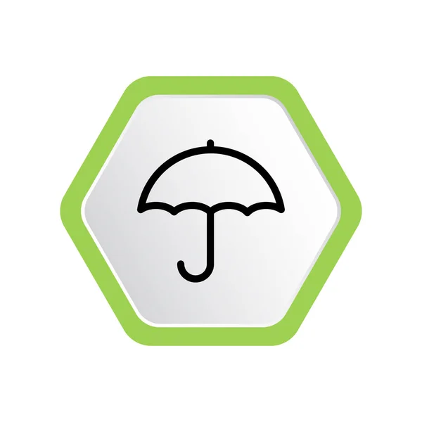 Minimal Graphic Web Icon Vector Illustration Umbrella — Stock Vector