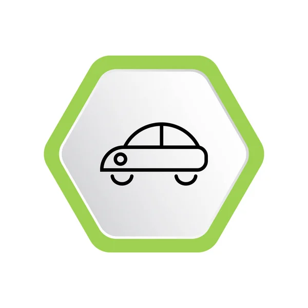 Vehicle Web Icon Vector Illustration Car — Stock Vector