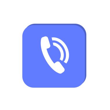 en az grafik Web simgesi, döner arama telefon ahize vektör illüstrasyon