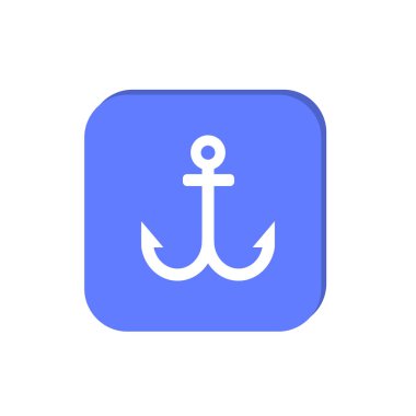 beyaz üzerinde izole çapa