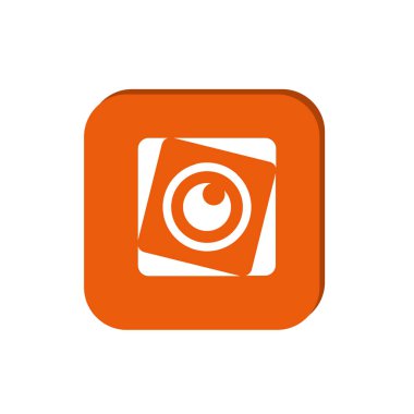 Kamera Zoom Lens grafik vektör illüstrasyon 