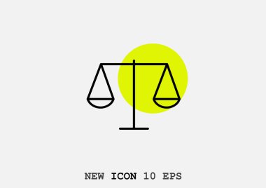 ölçekler minimalist vektör Illustration