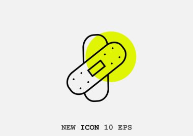 Medikal vektör illüstrasyon tıbbi sıvalar