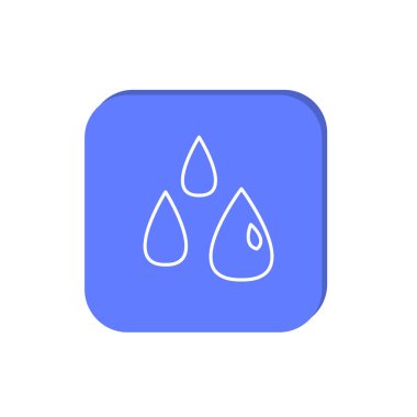 Su damla minimalist vektör Illustration