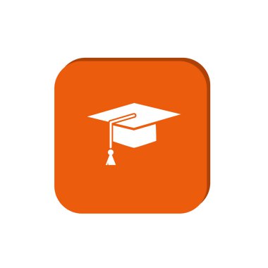 Mezuniyet şapka minimalist vektör Illustration 