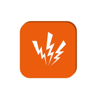Lightning Strike en az grafik vektör illüstrasyon