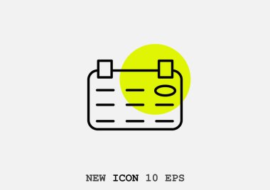 Beyaz takvim simgesini