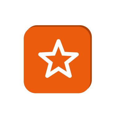 minimal grafik Web simgesi, yıldız vektör illüstrasyon 