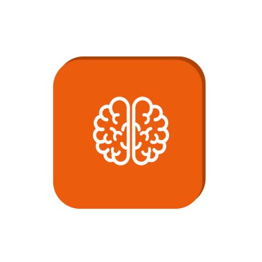 İzole beyin simgesi