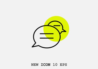 Diyalog kabarcıklar web simgesi