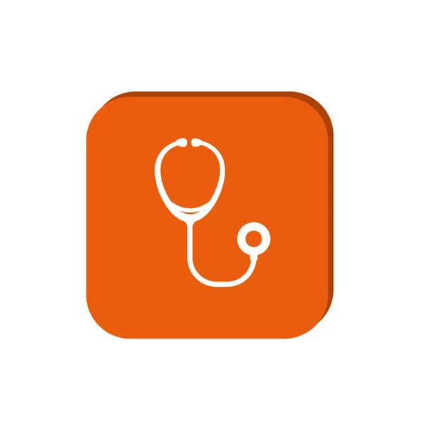 Stethoscope simple web icon Stock Illustration