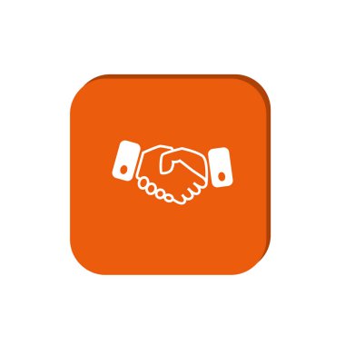 en az grafik Web simge illüstrasyon insanlar el sıkışması vektör 