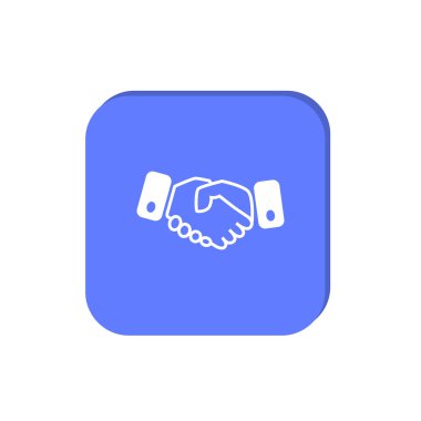 en az grafik Web simge illüstrasyon insanlar el sıkışması vektör 