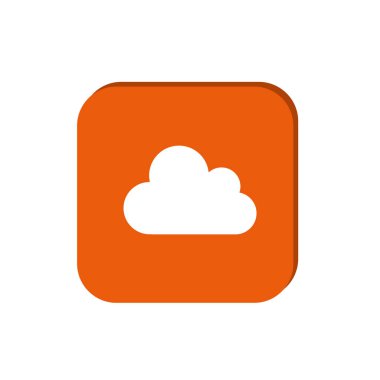 minimal grafik Web simgesi, bulutlar vektör Illustration 