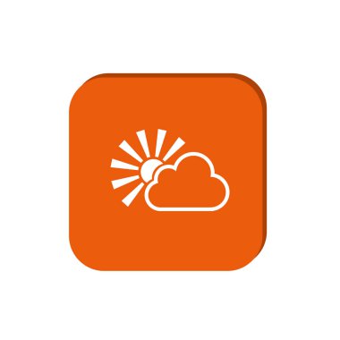 bulutun arkasında parlayan güneş vektör 