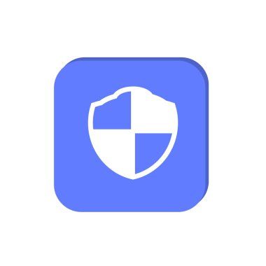 en az vektör illüstrasyon kalkan rozeti 