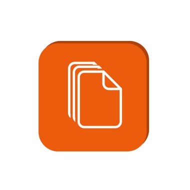 minimal grafik Web simgesi, kağıt dosyaları vektör Illustration