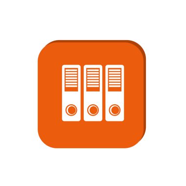 minimal grafik Web simgesi, iş klasörleri vektör Illustration 