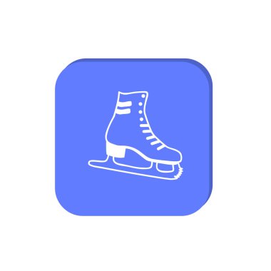 minimal grafik Web simgesi, paten ayakkabı vektör illüstrasyon