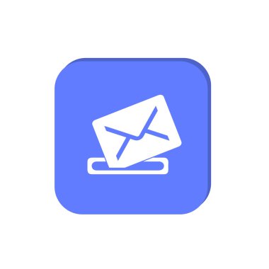 Basit anahat zarf illüstrasyon