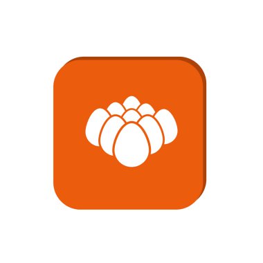 beyaz izole yumurta vektör 