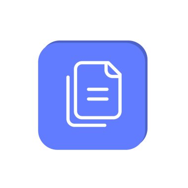 minimal grafik Web simgesi, kağıt dosyaları vektör Illustration