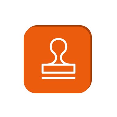 minimal grafik Web simgesi, pul vektör illüstrasyon 