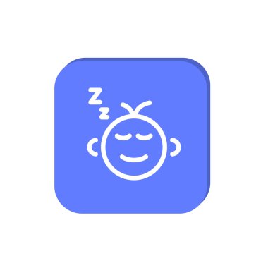 basit çizgiler, Anahat vektör çizim bebek simge