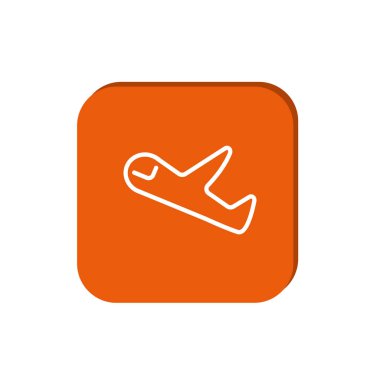 Beyaz hava düzlem vektör illüstrasyon izole 