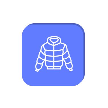 basit, minimal grafik vektör illüstrasyon kış sıcak 