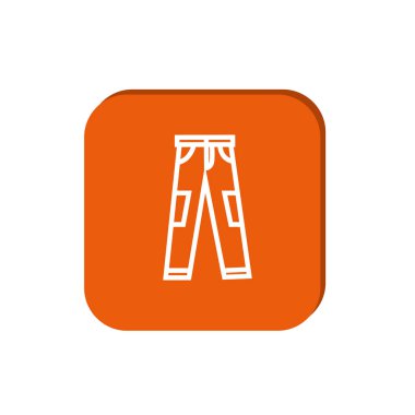 basit, minimal grafik vektör Illustration sportif aktif giyim pantolon 