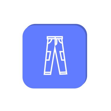 basit, minimal grafik vektör Illustration sportif aktif giyim pantolon 