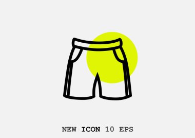 şort grafik minimal basit vektör illüstrasyon 