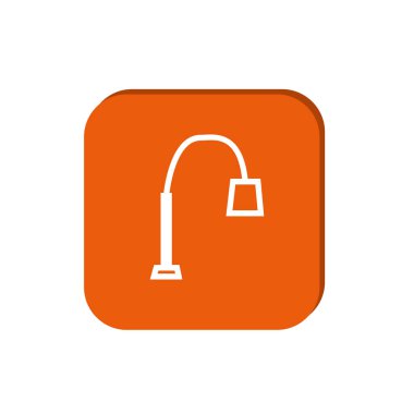 sokak lambası web simgesi, vektör tasarımı