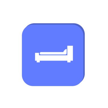 minimal grafik Web simgesi, rahat kanepe vektör illüstrasyon 